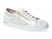 chaussure mephisto lacets june perf blanc